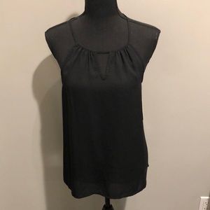 Bloomingdales Aqua Black Cami Top
